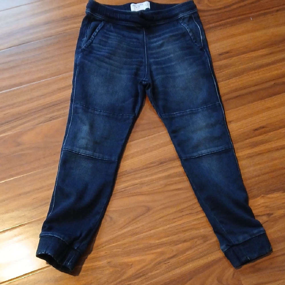 Abercrombie Kids Denim Joggers (Size 11/12)